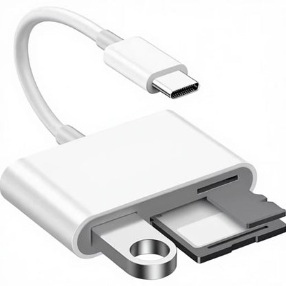 Elevate Your Mobile Experience with the Rocketek 3 in 1 USB-C SD TF Card Reader Adapter for iPhone 17/16/15, MacBook, iPad, and More!
