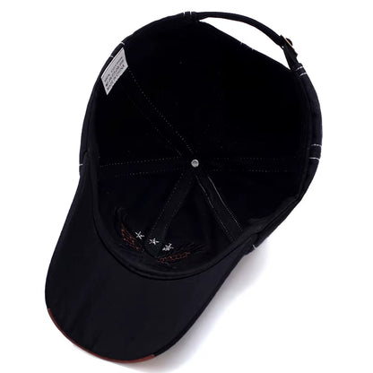 Hats Men'S and Women'S Four-Season Shade Baseball Cap Eagle Embroidery Korean Version Trendy Casual Couple Sunscreen Sun Hat