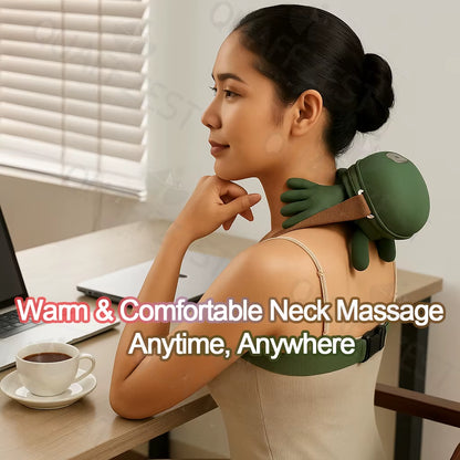Ultimate N7 Wireless Neck and Shoulder Massager - Experience Relaxation with Kneading Heat Therapy