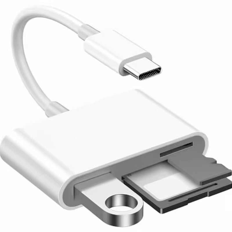 Elevate Your Mobile Experience with the Rocketek 3 in 1 USB-C SD TF Card Reader Adapter for iPhone 17/16/15, MacBook, iPad, and More!
