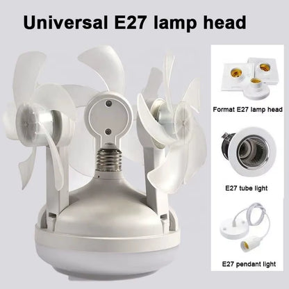 Elevate Your Living Space with the Modern E27 LED Ceiling Fan Light - 5 Blades & Remote Control for Effortless Comfort