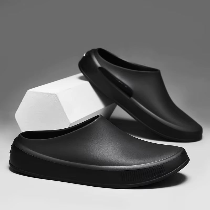 Classic Men'S Solid EVA Summer Slippers High Quality Mens Casual Waterproof Shoes Men Slip-On Outdoor Slipper Man Beach Slides