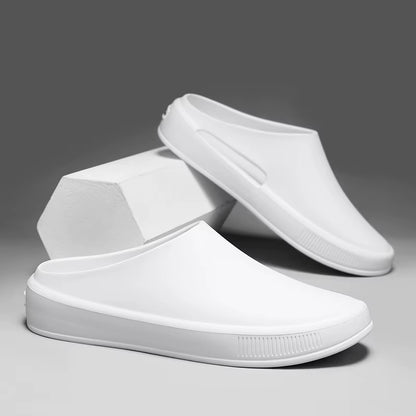 Classic Men'S Solid EVA Summer Slippers High Quality Mens Casual Waterproof Shoes Men Slip-On Outdoor Slipper Man Beach Slides