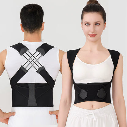 Experience Ultimate Comfort and Support with Our Adjustable Back Brace Posture Corrector for Men and Women - Relieve Upper and Lower Back Pain Effortlessly!
