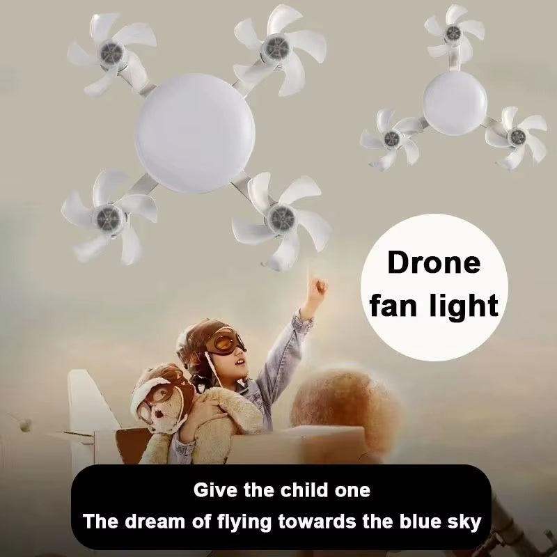 Elevate Your Living Space with the Modern E27 LED Ceiling Fan Light - 5 Blades & Remote Control for Effortless Comfort
