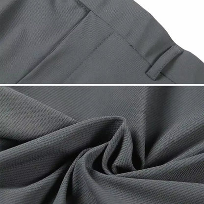 Mens Dress Pants Trousers 2025 Summer New Thin Breathable Solid Casual High Elastic Slim Fit Suit Pants Streetwear Men Clothing