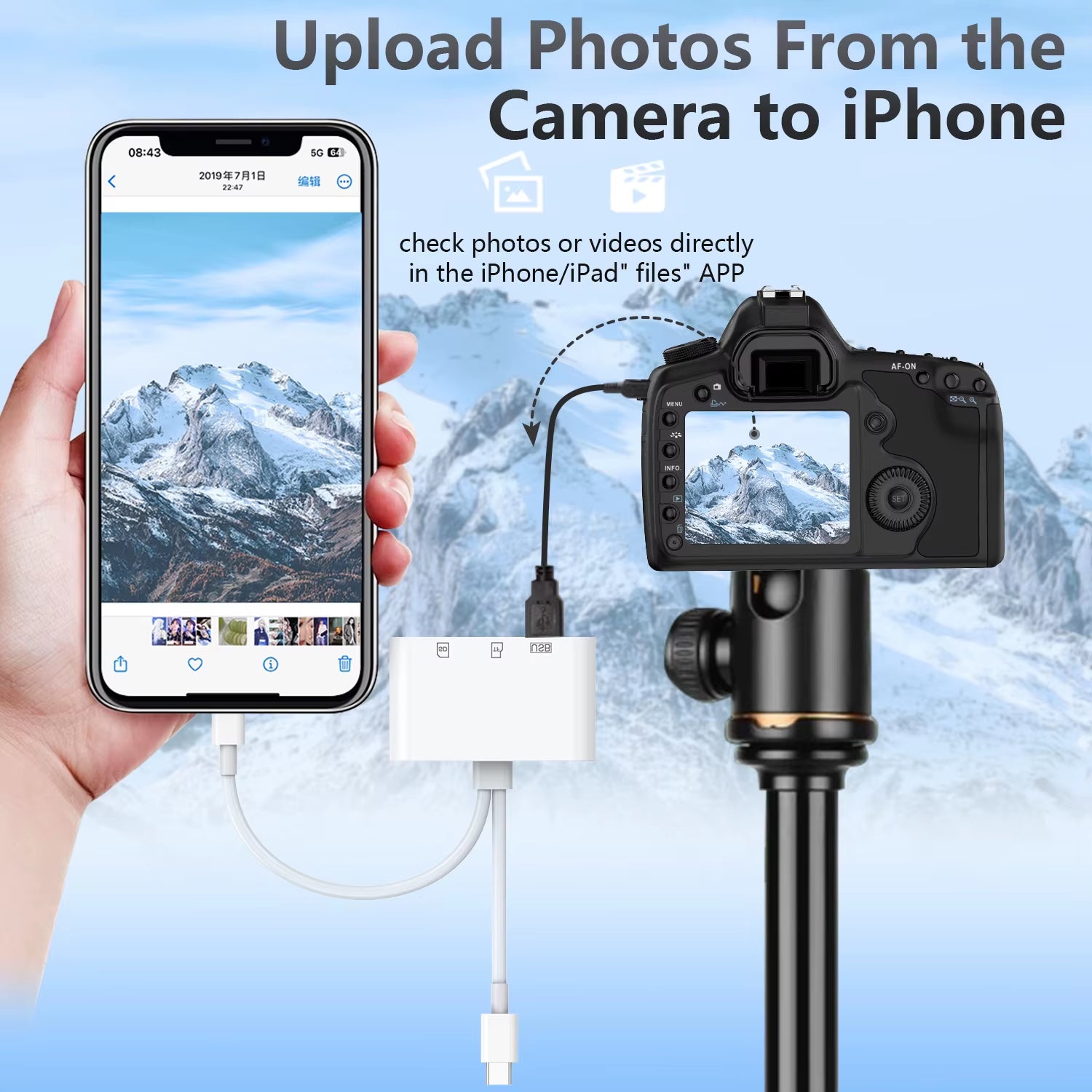 Elevate Your Mobile Experience with the Rocketek 3 in 1 USB-C SD TF Card Reader Adapter for iPhone 17/16/15, MacBook, iPad, and More!