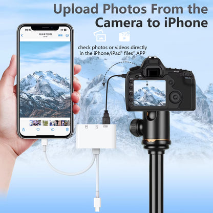 Elevate Your Mobile Experience with the Rocketek 3 in 1 USB-C SD TF Card Reader Adapter for iPhone 17/16/15, MacBook, iPad, and More!
