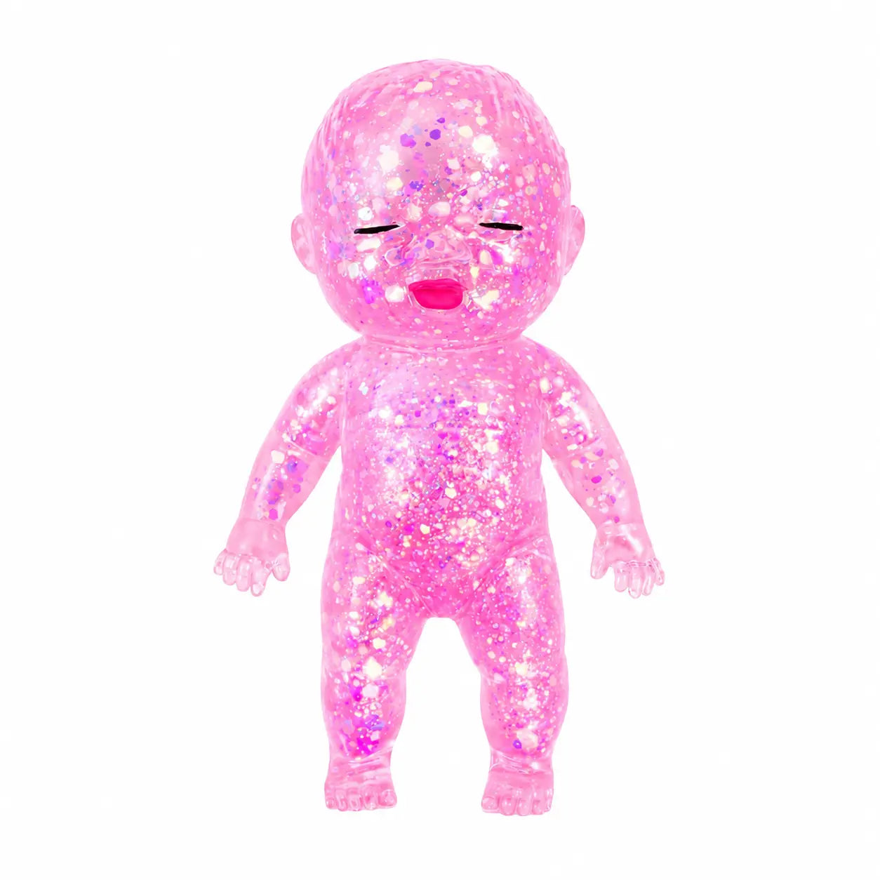 【Summervibes】3 Pack Baby Squishies Glittery, Slow Rising Squishies, 4" Soft Squeezable Fidget Toy, Desk Decor & Anxiety Relief, Ideal for Birthday Gifts, Party Favors, Classroom Prizes Stuffers
