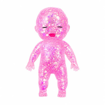 【Summervibes】3 Pack Baby Squishies Glittery, Slow Rising Squishies, 4" Soft Squeezable Fidget Toy, Desk Decor & Anxiety Relief, Ideal for Birthday Gifts, Party Favors, Classroom Prizes Stuffers