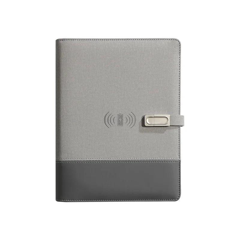 LABON Smart Notebook & Wireless Charger Organizer with Power Bank, Replaceable Paper Core, USB Disk, and Lock Pen - Ultimate Productivity Tool
