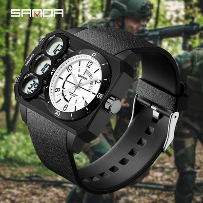 Montre Sportive en Silicone pour Hommes (SANDA 6237)
