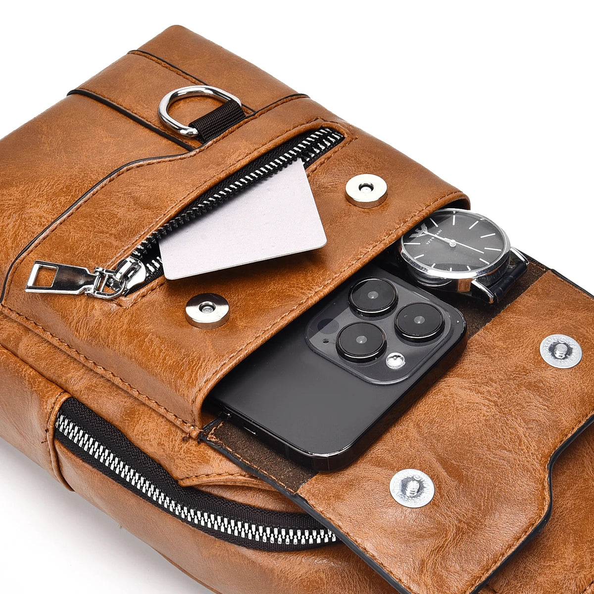 Discover the Ultimate 2026 PU Leather Crossbody Chest Bag - Waterproof, Stylish, and Spacious for Every Adventure!