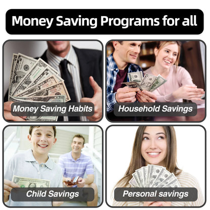Elevate Your Savings with Our Custom Logo PU A5 100 Envelopes Money Challenge Book - Perfect for Office and School!