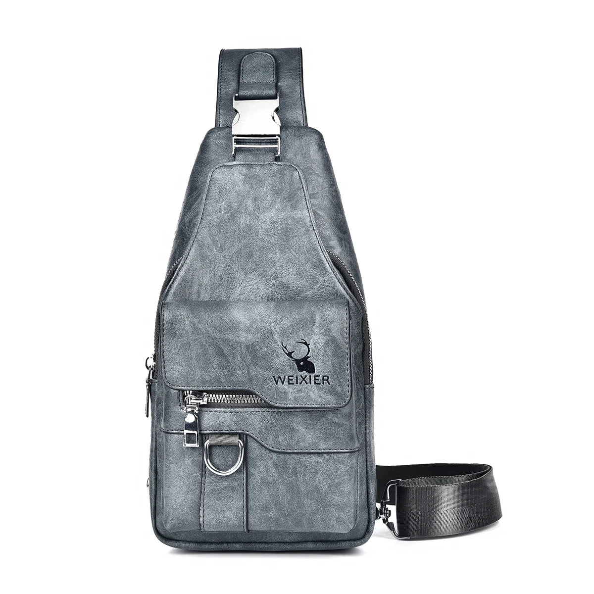 Discover the Ultimate 2026 PU Leather Crossbody Chest Bag - Waterproof, Stylish, and Spacious for Every Adventure!