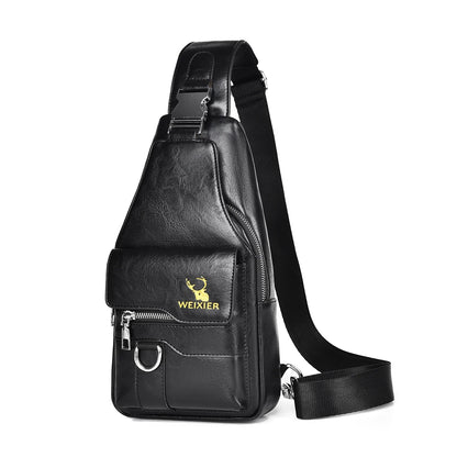 Discover the Ultimate 2026 PU Leather Crossbody Chest Bag - Waterproof, Stylish, and Spacious for Every Adventure!