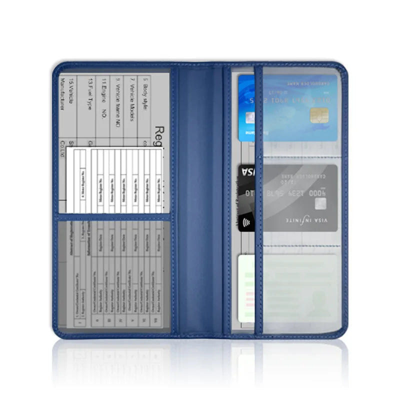 Custom Driver'S License Storage Card Holder PU Leather Card Holder Insurance Data File Certificate Protection Holder