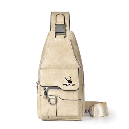 Discover the Ultimate 2026 PU Leather Crossbody Chest Bag - Waterproof, Stylish, and Spacious for Every Adventure!