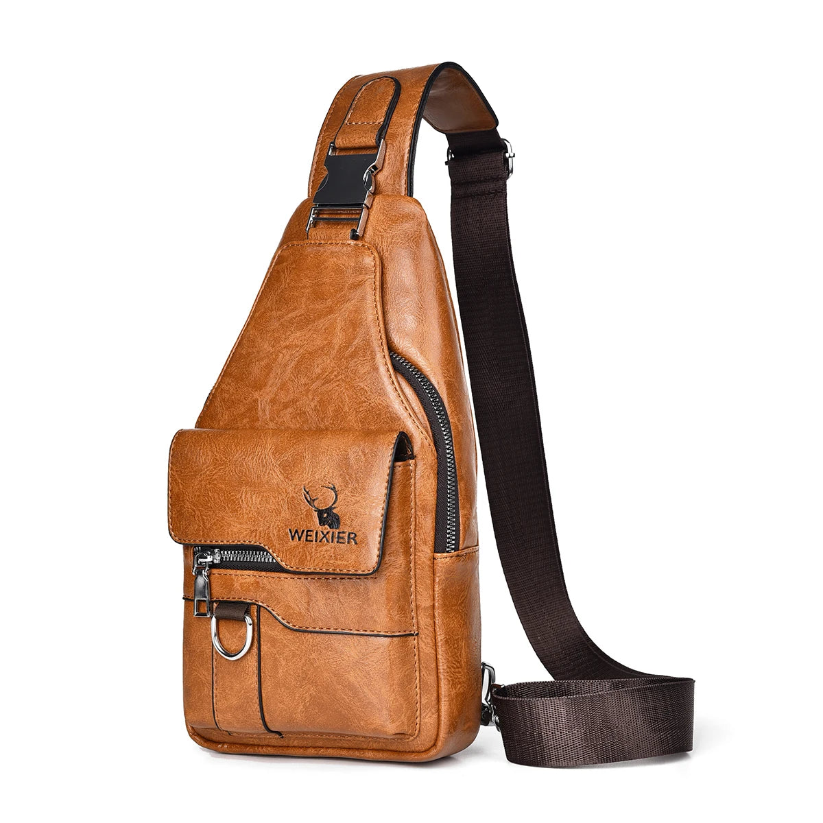 Discover the Ultimate 2026 PU Leather Crossbody Chest Bag - Waterproof, Stylish, and Spacious for Every Adventure!