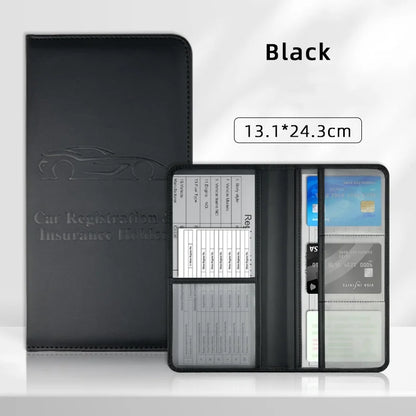 Custom Driver'S License Storage Card Holder PU Leather Card Holder Insurance Data File Certificate Protection Holder