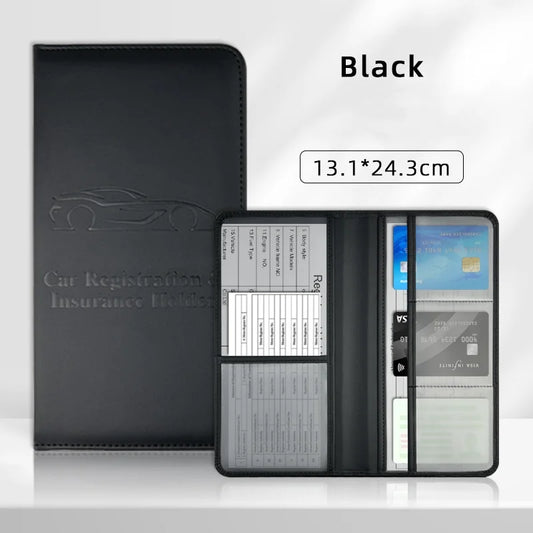 Custom Driver'S License Storage Card Holder PU Leather Card Holder Insurance Data File Certificate Protection Holder