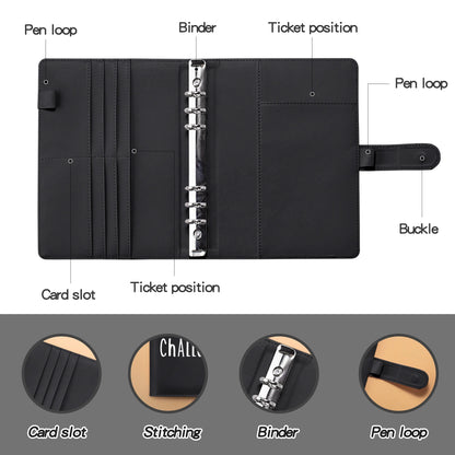 Elevate Your Savings with Our Custom Logo PU A5 100 Envelopes Money Challenge Book - Perfect for Office and School!
