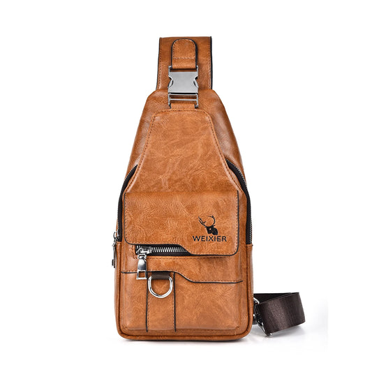 Discover the Ultimate 2026 PU Leather Crossbody Chest Bag - Waterproof, Stylish, and Spacious for Every Adventure!