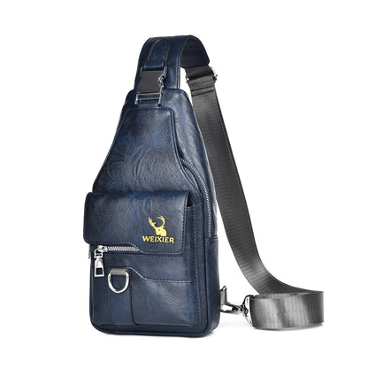 Discover the Ultimate 2026 PU Leather Crossbody Chest Bag - Waterproof, Stylish, and Spacious for Every Adventure!