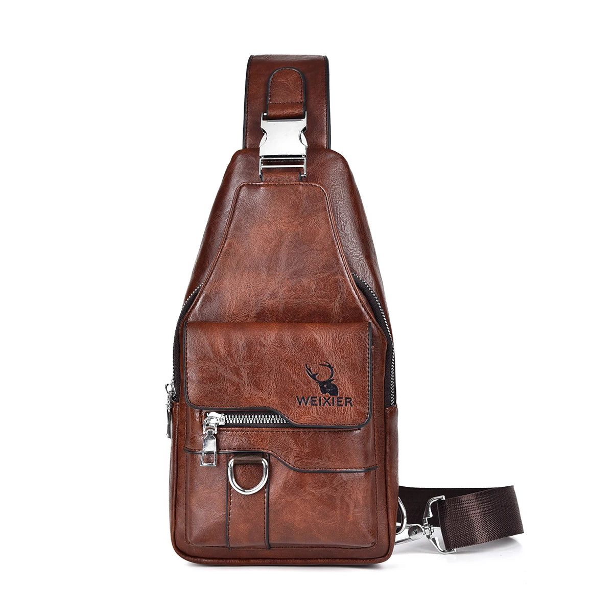 Discover the Ultimate 2026 PU Leather Crossbody Chest Bag - Waterproof, Stylish, and Spacious for Every Adventure!