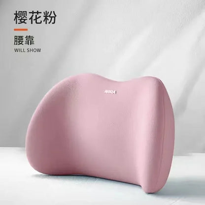 Ultimate Comfort Car Neck Pillow & Lumbar Support Cushion for Travelers