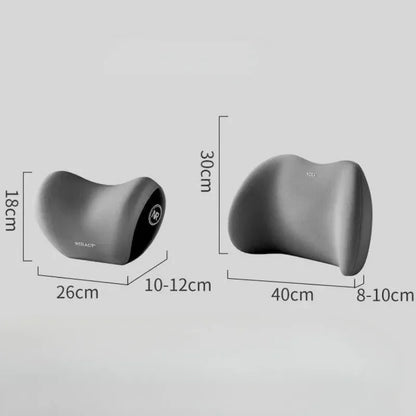 Ultimate Comfort Car Neck Pillow & Lumbar Support Cushion for Travelers