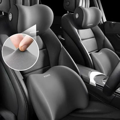 Ultimate Comfort Car Neck Pillow & Lumbar Support Cushion for Travelers