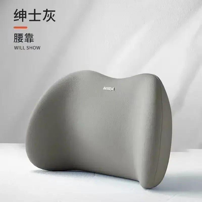 Ultimate Comfort Car Neck Pillow & Lumbar Support Cushion for Travelers