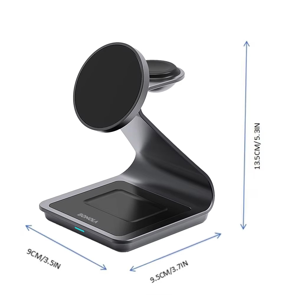 Revolutionary 3 in 1 Magnetic Wireless Charger Station for Samsung S24 Ultra/S25/26 - Fast Charging Stand for Galaxy Watch 8/7/6 and Earbuds