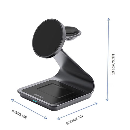 Revolutionary 3 in 1 Magnetic Wireless Charger Station for Samsung S24 Ultra/S25/26 - Fast Charging Stand for Galaxy Watch 8/7/6 and Earbuds