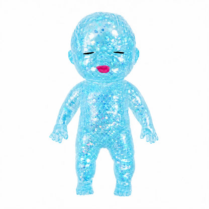 【Summervibes】3 Pack Baby Squishies Glittery, Slow Rising Squishies, 4" Soft Squeezable Fidget Toy, Desk Decor & Anxiety Relief, Ideal for Birthday Gifts, Party Favors, Classroom Prizes Stuffers