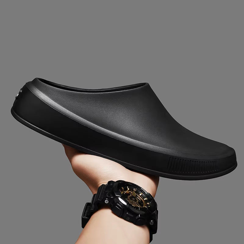 Classic Men'S Solid EVA Summer Slippers High Quality Mens Casual Waterproof Shoes Men Slip-On Outdoor Slipper Man Beach Slides