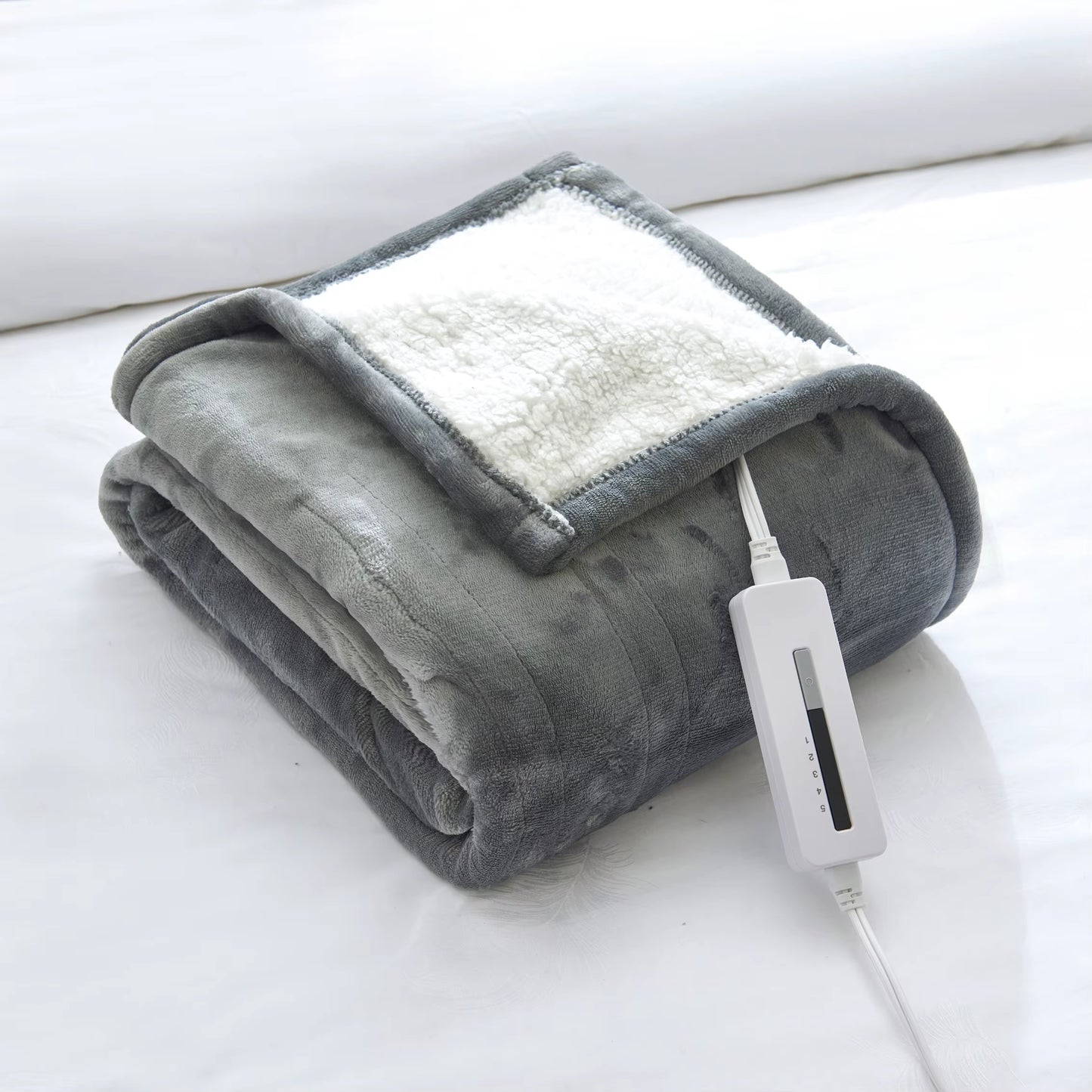 Luxurious Smart Control Electric Heated Throw Blanket - Adjustable Thermostat in Twin/Queen/King Size, Soft Flannel Fleece for Ultimate Comfort